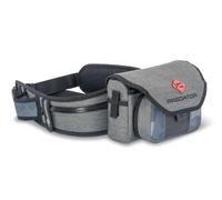 Sänger Top Tackle Systems Iron Claw Sliding System Bag - Bolsa de pesca de poliéster 400D, 24 x 11 x 16 cm, color negro, con sistema de gancho Quick-Lock, 2 cajas Vario, riñonera para pesca de peces