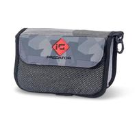 Sänger Top Tackle Systems Iron Claw Softlure Case II - Bolsa para señuelos de pesca (poliéster 400D, 23 x 5 x 16 cm, 3 fundas transparentes, bolsillo de malla y mosquetón), color gris