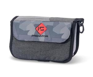 Sänger Top Tackle Systems Iron Claw Softlure Case II - Bolsa para señuelos de Pesca (poliéster 400D, 23 x 5 x 16 cm, 3 Fundas Transparentes, Bolsillo de Malla y mosquetón), Color Gris