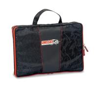 Sänger Top Tackle Systems Uni CAT Rig Wallet Pro - Bolso delantero en negro, poliéster impermeable 250D x 200D, 38 x 26 x 7 cm, 1 bolsa de aparejos con 4 carpetas de malla