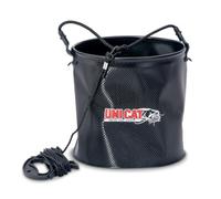 Sänger Top Tackle Systems Uni CAT Water Bucket 10 - Cubo de agua (24 cm x 24 cm, 10 litros de capacidad, con asas y correa para el hombro, acabado de carbono tejido, incluye cuerda de 4 m)