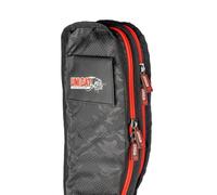 Saenger UNI CAT Double Rod Sleeve, para 2 cañas montadas, negro camuflaje, poliéster impermeable 250D x 200D, 2,40 - 3,45 m, con correa para el hombro y acolchado (8 pies - 240 cm)