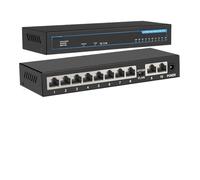 SAEVVCJWW 1 Uds. Conmutador Gigabit, 10 Puertos, conmutador Ethernet de 1000Mbps, conmutador rápido de Red Gigabit (Size : 1010G)