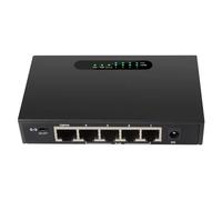SAEVVCJWW Conmutador Alimentado por PoE no administrado Gigabit de 52V 1.25A con Cable de Cobre VLAN de 1000M Puerto RJ45 conmutador Ethernet IEEE802.3af/at