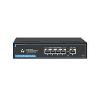 SAEVVCJWW Conmutador de Red Gigabit Completo PoE de 52V 10/100/1000Mbps 4 PoE +1 Puerto de Enlace Ascendente conmutador PoE Ethernet