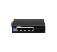 SAEVVCJWW Conmutador Industrial Gigabit PoE 5/6 Puertos 100/1000 Base-T DIN IP30 conmutador de Red Ethernet protección contra Rayos MAX BT90W (Size : ZX500-AXG-42S)