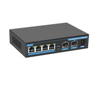 SAEVVCJWW Conmutador PoE 2,5G de 8 Puertos, conmutador Gigabit, conmutador Ethernet, Conector PoE 10G SFP RJ45 (Size : PoE Switch 6 Port)