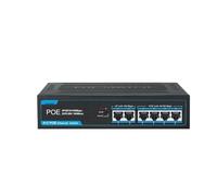 SAEVVCJWW Conmutador PoE 4 Puertos + 2 uplink Conmutador Fast Ethernet Conmutador de Red de 100Mbps Conmutador inyector RJ45
