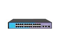 SAEVVCJWW Conmutador PoE de 48V, 4/8/16/24 Puertos, conmutador de Red PoE de 100Mbps, conmutador Ethernet RJ45 con Puerto de Enlace Ascendente SFP (Size : 24 Port PoE)