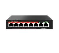 SAEVVCJWW Conmutador PoE de 6 Puertos 48V 10/100Mbps 90W Conmutador Ethernet con alimentación Externa
