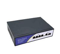 SAEVVCJWW Conmutador PoE Gigabit Completo 1000Mbps 4 PoE 1 Enlace Ascendente 1 SFP IEEE 802.3AF Conmutador de Red rápido Ethernet