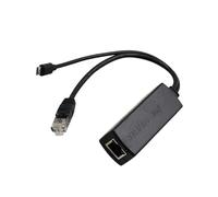 SAEVVCJWW Divisor PoE Gigabit 48V a 5V 12V Micro USB/Tipo-C/DC 10/100/1000Mbps Alimentación a través de Ethernet (Size : 5.5x2.1mm 12V 2A, Color : 1000Mbps)
