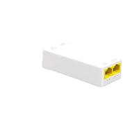 SAEVVCJWW Repetidor PoE de 2 Puertos 10/100Mbps 1 a 2 Extensor PoE con IEEE802.3af/at Plug and Play 48V for cámara IP NVR con Interruptor PoE