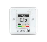SAF Aranet Detector de radiación, dosímetro, portátil, mide la tasa de dosis y la dosis total de radiación ionizante, visualización de tinta electrónica, duración de batería de 4 años, conexión