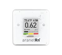 SAF Aranet - Detector de radón para el hogar: medición de 10 Minutos, Temperatura, Humedad Relativa, presión, Pantalla de Tinta electrónica, batería de 7 años, portátil con aplicación Gratuita