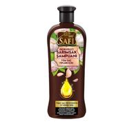 Saf Safi Champú de ajo sin olor con aceite de oliva natural contra la caída del cabello y la caspa, fórmula sólida sin siliconas, limpieza profunda para todo tipo de cabello, 500 ml