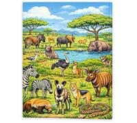 Safari Adventure Coloring Book: A Journey Through African Wildlife