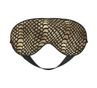 Safari Africano Negro Oro Pitón Piel Animal Sepia, Cubreojos completos Antifaz bloqueador de luz Antifaz para dormir Antifaz suave con los ojos vendados Noche