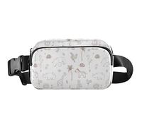 Safari Animal Beige - Cangurera impermeable para mujer, bonita riñonera para mujer, color beige animal de safari, 8 x 5.3 x 2.3 pulgadas, divertida y linda, beige animal safari, 8 x 5.3 x 2.3 pulgadas