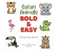 Safari Animals Coloring Book for Kids: Cute Baby Zoo & Jungle Animal Designs