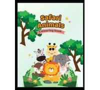 Safari animals colouring book