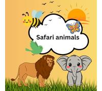 Safari animals: Kids colouring book