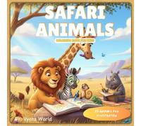 Safari Animals: Simple and cute for kids Coloring Book