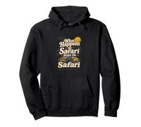 Safari Binoculares Vida Silvestre Aventura Humor Sudadera con Capucha
