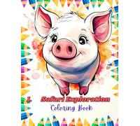 Safari Exploration Coloring Book: Animal designs, wild creatures illustrations, exotic animal adventures coloring experience | Encourages creativity ... and stress relief | For Teens, Ages 12-18