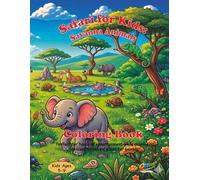 Safari for Kids: African Savanna Animals Coloring Book