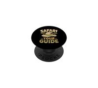 Safari Guía turística para Hombres Mujeres Niños Zoo Safari PopSockets PopGrip Adhesivo