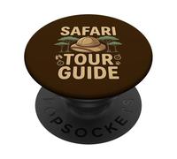 Safari Guía Turístico Disfraz Zoo Safari Tour Carnaval Fasching PopSockets PopGrip Adhesivo