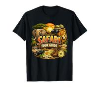 Safari Guía Turístico Disfraz Zoológico Animales Safari Camiseta