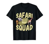 Safari Guía Turístico Safari Squad Fauna Silvestre Safari Animales Zoo Camiseta