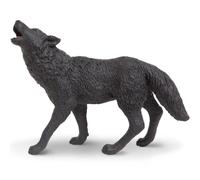 Figura de lobo negro de Safari Ltd. - Figura de plástico - Juguete educativo divertido para niños, niñas y niños de 3 años en adelante