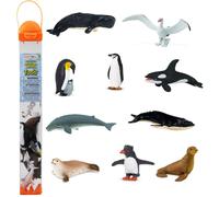 Safari Ltd. Antrtida Toob - Figuras de juguete Penguins Whales Seals & More -Fun Fun Figura de juguete Educational Jugo para nios Nias y Nios 3+