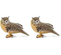 Safari Ltd. Búho Real 7.6cm| Figura de Ave | No tóxico y Libre de BPA | Apto para Niños de 3 (Paquete de 2)