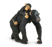 Safari Ltd. Figura de chimpanc con cr a - Animal salvaje realista de 3,2""