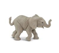 Safari Ltd. Figura de juguete de beb elefante africano - Figura de modelo de 3.3 """" pintada a mano realista - Juguete educativo seguro para nios y