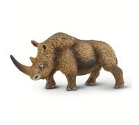 Safari Ltd. Figura de rinocerontes de lana de lana - Figura de modelo de plstico detallada de 6.75 """" - Juguete prehistrico educativo para nios y