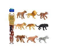 Safari Ltd. Grandes Felinos TOOB - 9 Mini Figuras que Incluyen Leσn, Tigre, Tigre Blanco, Jaguar, Jaguar Negro, Leσn de Montaρa, Guepardo, Leopar