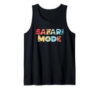 Safari Mode Animal Wildlife Zoo Animal Funny Safari Crew Camiseta sin Mangas