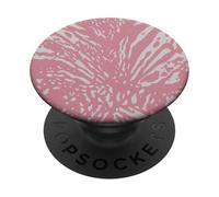 Safari moderno con patrón de rayas de cebra rosa PopSockets PopGrip Adhesivo