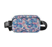 Safari - Riñonera de moda con patrón de hongos para hombres y mujeres, para viajes, gimnasio, trabajo, Rosado Flamingo, 1 Size