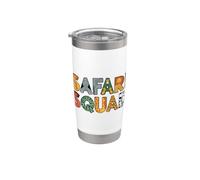Safari Squad Animal Adventure Africa Wild Animal Zookeeper Vaso térmico de acero inoxidable de doble pared
