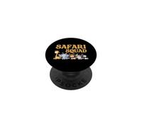 Safari Squad - Jungle Animal Adventure Crew Design PopSockets PopGrip Adhesivo
