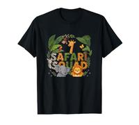 Safari Squad Novedad Wildlife Graphic Animal Adventure Camiseta gráfica económica