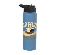 Safari Tour Guide Disfraz de aventura africana Stainless Steel Insulated Water Bottle