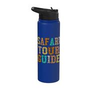 Safari Tour Guide Zookeeper Costume Afric Wild Jungle Stainless Steel Insulated Water Bottle