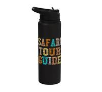 Safari Tour Guide Zookeeper Costume Afric Wild Jungle Stainless Steel Insulated Water Bottle